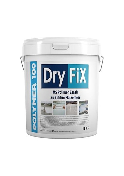 Dryfix Polymer100 Polimer Esaslı Su Yalıtım Malzemesi 18 Kg Beyaz