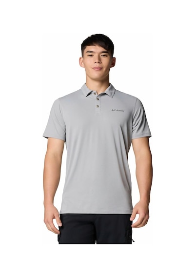 Columbia Tech Trail Utility Erkek Kısa Kollu Polo Tişört-9176 Gri