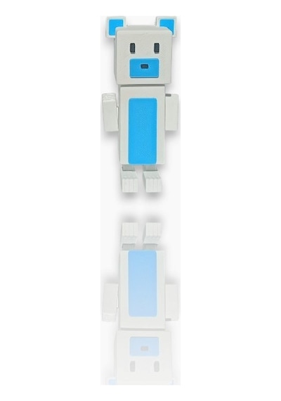 Super Adventure Bears - Ayı , Baaren Ve Şika Kaliteli Loy3d 9 Cm Beyaz - Mavi