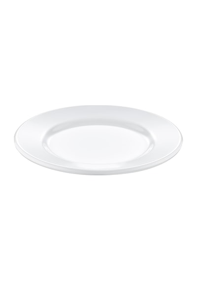 Melamin Otel Düz Tabak 17cm 6 Lı