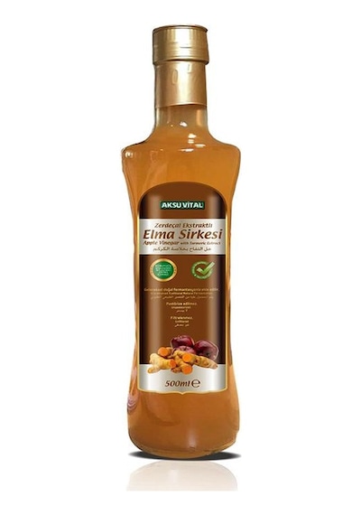 Aksu Vital Zerdeçal Ekstraktlı Elma Sirkesi Cam 500 ML