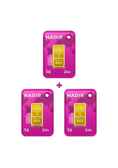 Nadir Gold 24 Ayar 3 Gram Külçe Altın