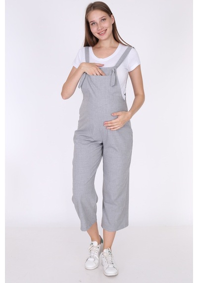 Luvmabelly Myra6100 - Gri Hamile Salopet-gri
