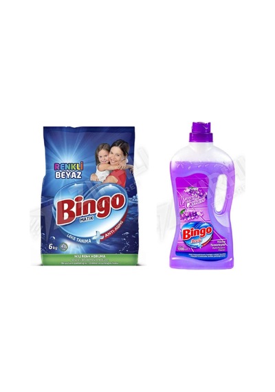 Bingo Tüm Renkler Deterjan 6 Kg+ Yüzey Tem. Fresh 2.5 Lt 2'li Set Diğer
