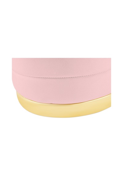 Lungo Roller Gold Kaplama Luxery Puf-pembe Babyface Kumaş Pofuduk Oturma Pufu&makyaj Pufu&bench
