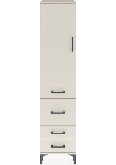 Hyperion Dolap 3 Raflı 4 Çekmeceli Tek Kapaklı 44x44x195 Aytaşı-aytaşı Aytası