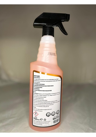 Fast Clean Yüzey Temizlik Solüsyonu Hijyenik Masa Tezgah Cam Ve Ayna Temizleyici 750ml