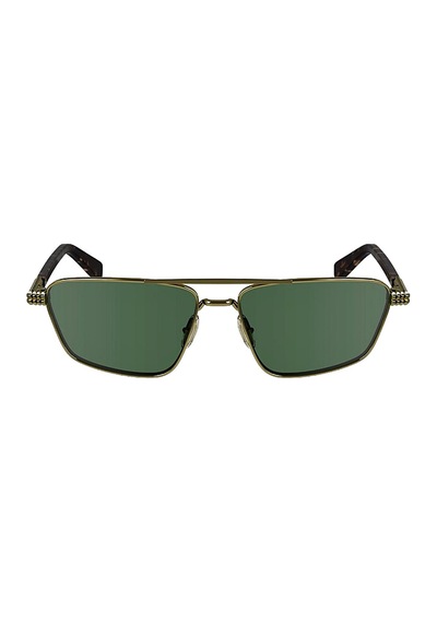 Lanvin Lnv 133s 035 58 Unisex Dikdörtgen Gümüş Metal Güneş Gözlüğü