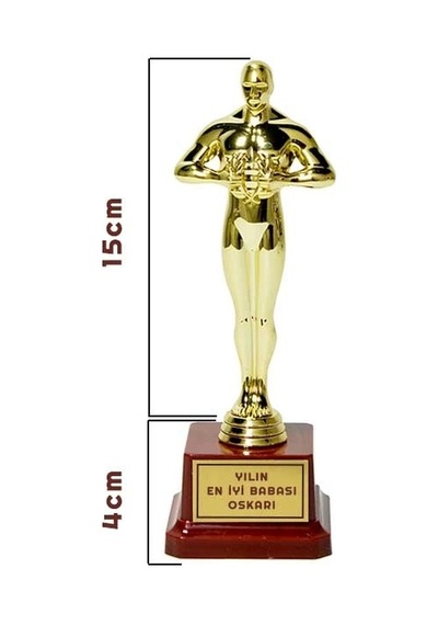 Kişiye Özel Tasarlanabilen Oscar Ödül Heykeli Küçük Boy 15 Cm