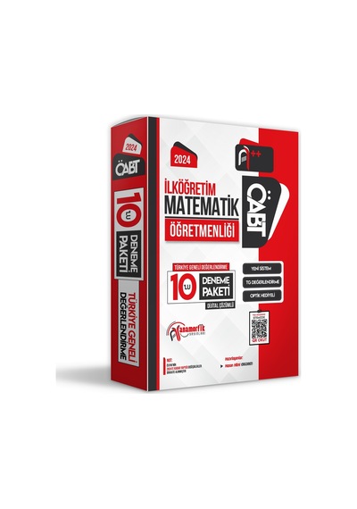 2024 Öabt İlköğretim Matematik 10lu Çözümlü Paket Deneme Tg