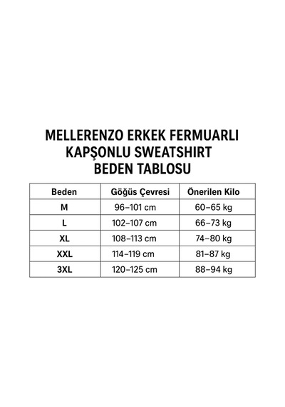 Mellorenzo Erkek Kapşonlu Fermuarlı Sweatshirt Koyu Gri Koyu Gri