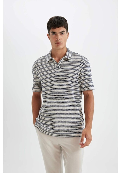 DeFacto Regular Fit Triko Kısa Kollu Polo Tişört D4818AX24SMNV46