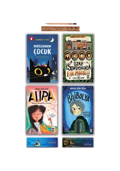 İlk Genç Timaş Uzay İstasyonunda Bir Mahalle - Aura - Bilibolya - Mırıldanan Çocuk Set 4 Kitap