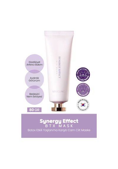 Maxclinic Soyulan Cam Cilt Maske Kolajen ve Botalinium Maxclinic BTX Botoks Mask