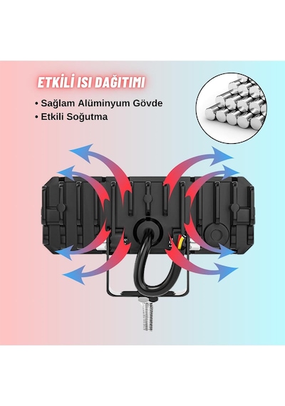 2 Adet Led Spot Işık Ve Sarı Beyaz Projektör Lens 3 Gözlü Dikdörtgen Baykuş Led Off Road Lamba Motosiklet