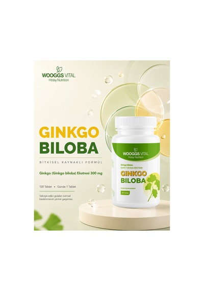 Ginkgo Biloba 300 Mg 120 Tablet Takviye Edici Gıda