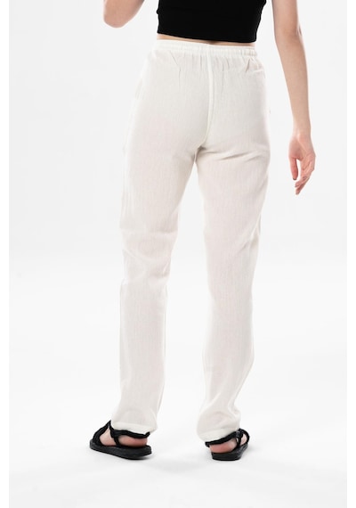 Eliş Şile Bezi Şile Bezi Çift Cepli Unisex Yazlık Pantolon Krem Krm-krem Krem
