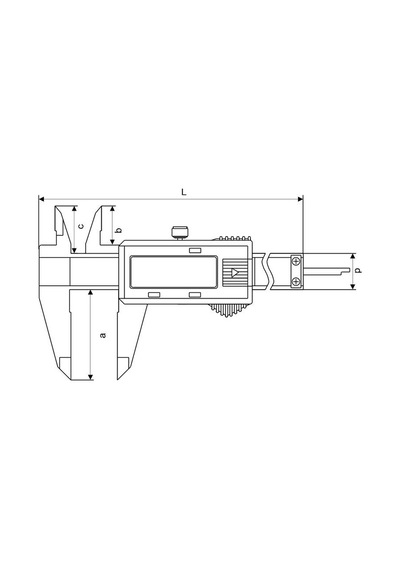 Fett 0-150mm Pld Karbon Fiber Dijital Kumpas