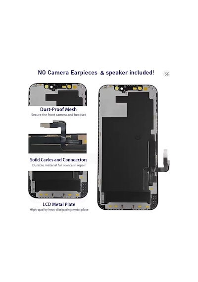 Apple iPhone Uyumlu 12 Pro A Kalite Ön Lcd Ekran Dokunmatik Sıvı Bandı Kırılmaz Tamir Seti Set