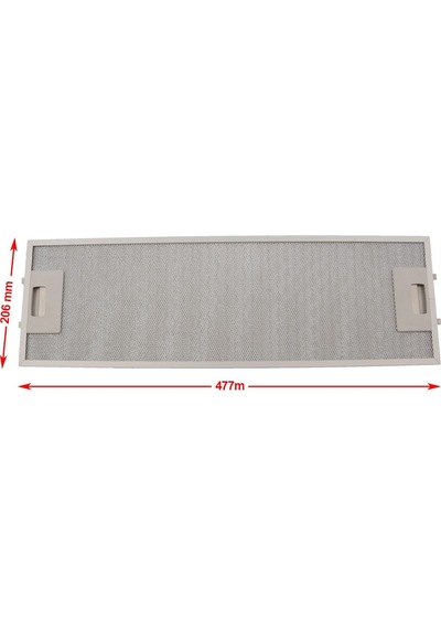 Davlumbaz Tel Filtre 477x206 mm