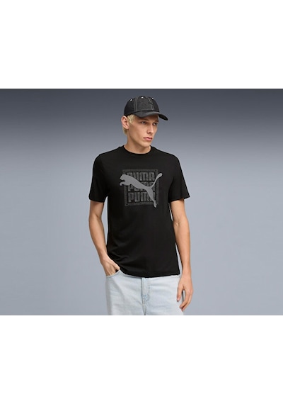 Puma Graphic Tee Erkek Günlük Tişört 69177501 Siyah Siyah