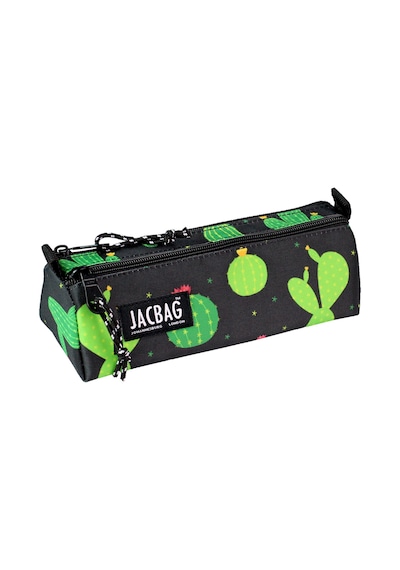 Jacbag Dual Prıme-çift Bölmeli Üçgen Tip Kalem Kutusu Dual Prime-kaktüs renkli