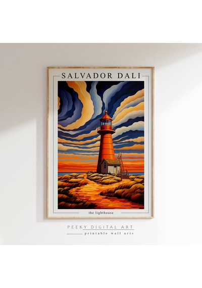 Salvador Dali Deniz Feneri Posteri, Dali Posteri, Dali