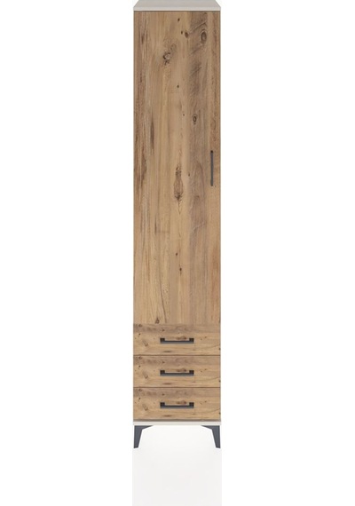 Hyperion Dolap 5 Raflı 3 Çekmeceli Tek Kapaklı 44x44x221 Aytaşı-çam Aytası