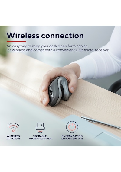 Trust Verro Ergonomik Dikey Wireless Kablosuz Mouse