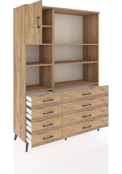 Hyperion Dolap 7 Raflı 8 Çekmeceli Tek Kapaklı 132x44x195 Çam-çam/çam Atlas Çam/atlas Çam Hyperion Dolap 7 Raflı 8 Çekmeceli Tek Kapaklı 132x44x195 Çam-çam/çam Atlas Çam/atlas Çam