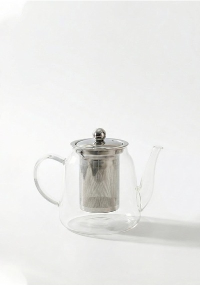 Corbeen Borosilikat Cam Demlik - 1 Litre, Düz Çok Renkli