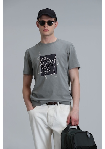 Lufian Erkek T-shirt 111020205 Yeşil