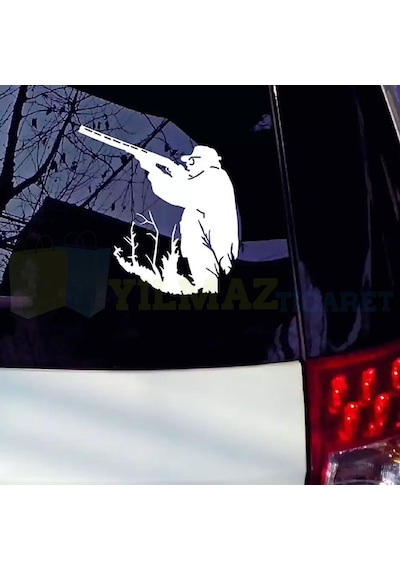 Avcı Avcılık Hunter Av Oto Sticker Araba Yapıştırma Etiket Çıkartma