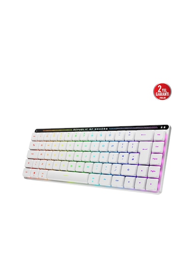 Asus Rog Falchıon Rx Low Profile Rgb Kablosuz Beyaz Mekanik Red Switch Türkçe Gaming Klavye Asus Rog Falchıon Rx Low Profile Rgb Kablosuz Beyaz Mekanik Red Switch Türkçe Gaming Klavye