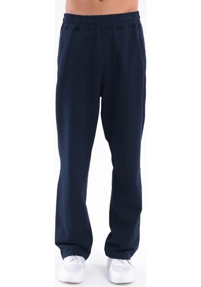 Rowinger 2 İplik Buggy Fit Nakışlı Logo Detaylı Cepli Erkek Eşofman Altı Navyblue