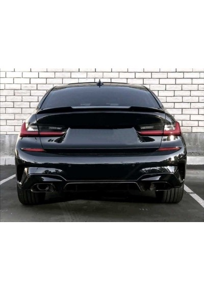 Bmw 3 Serisi G20 M4 Spoyler 2020+ Parlak Siyah İthal Plastik