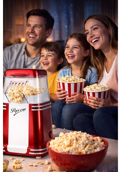 Thomax PM1300-S Mısır Patlatma Makinesi Yağsız Ve Sağlıklı Popcorn