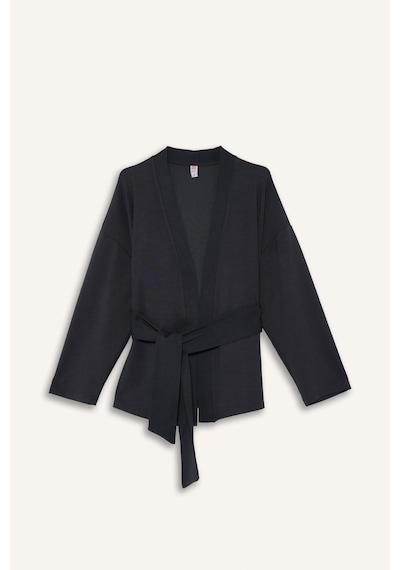 Defacto Modal Kimono Ceket-fall İn Love Loungewear G0003ax25wnar210 Antrasit