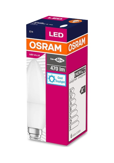Osram Led 10'lu Paket Mum Clb 40 5w 470 Lümen 6500 Kelvin Beyaz Işık E14 Duy Ampul Sku: Smg8690010197405 Açık Kahverengi Osram Led 10'lu Paket Mum Clb 40 5w 470 Lümen 6500 Kelvin Beyaz Işık E14 Duy Ampul Sku: Smg8690010197405 Açık Kahverengi