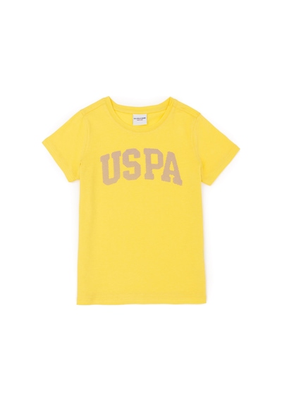 U.S. Polo Assn. Kız Çocuk Sarı Bisiklet Yaka Basic Tişört 50283360-VR044 U.S. Polo Assn. Kız Çocuk Sarı Bisiklet Yaka Basic Tişört 50283360-VR044