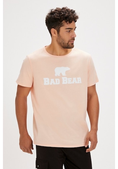 Bad Bear Erkek Pembe Yuvarlak Yaka Tişört 190107002-PCH Pembe