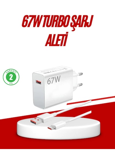 67 Watt Type C Hızlı Şarj Cihazı Huawei P30 P40 Mate 20 Pro Uyumlu Diğer