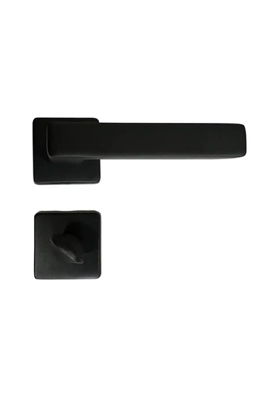 Sese Mira Modeli Rozetli Wc Kapı Kolu Siyah 200-207r-02-02