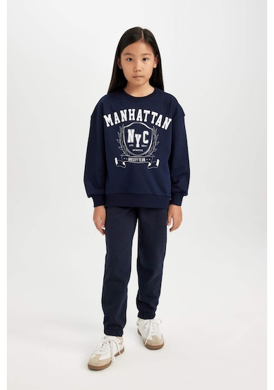 DeFacto Kız Çocuk Dokuma Etiketli Beli Paçası Lastikli Jogger Eşofman Altı D2294A824WNNV251 Lacivert DeFacto Kız Çocuk Dokuma Etiketli Beli Paçası Lastikli Jogger Eşofman Altı D2294A824WNNV251 Lacivert