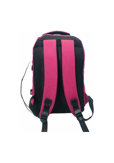 15.6" Usb Ve Kulaklık Girişli Bordo Laptop Notebook Sırt Çantası Usb Kablosu Hediyeli Kırmızı-448 Kırmızı