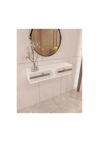 Heras 90 Cm Duvara Monte Kapaklı Raflı Makyaj Masası Dresuar Beyaz-gümüş Beyaz-gümüş Heras 90 Cm Duvara Monte Kapaklı Raflı Makyaj Masası Dresuar Beyaz-gümüş Beyaz-gümüş