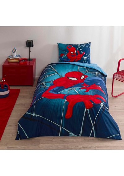 Spiderman Rise Tek Kişilik Pamuk Nevresim Takımı Çok renkli