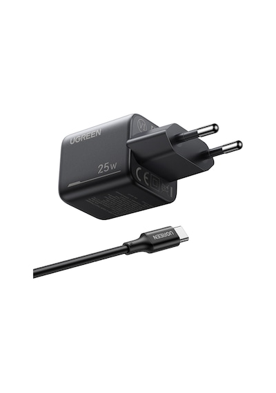 Ugreen 25w Gan Hızlı Şarj Cihazı, 1 Metre Usb-c Kablo Dahil, 75103