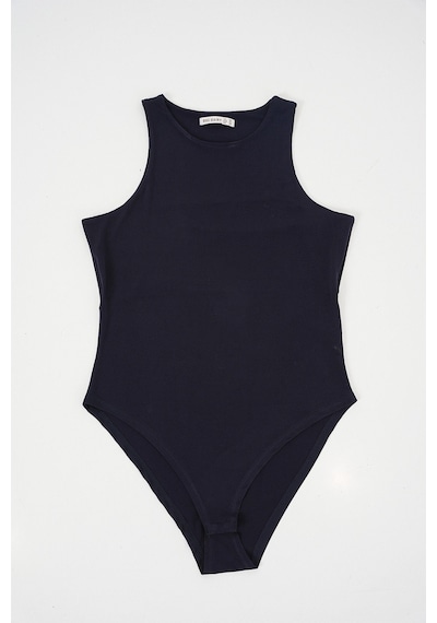 Bigdart Kadın Halter Yaka Çıtçıtlı Body 972 - Lacivert
