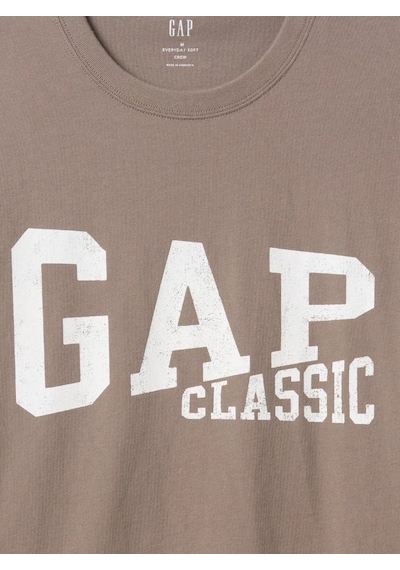 Gap Everyday Soft Gap Classic Logo 745029 T-shirt Kısa Kol Tişört Erkek T-shirt Kahverengi